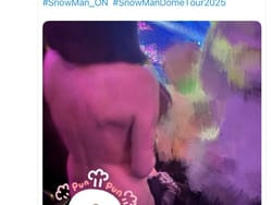 SnowManジャニオタの女、ライブ中に全裸ペンラ振ってる動画で炎上の画像