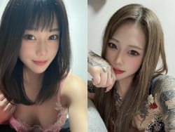 AV女優の天沢りんが半年間で全身入れ墨姿になり炎上中の画像