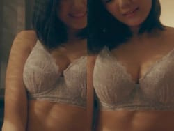 ドラマこの愛は間違いですかで片山萌美の巨乳ブラジャー濡れ場の画像