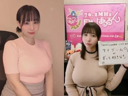 地方ラジオパーソナリティー美咲という爆乳おっぱい恵体が発見されるの画像
