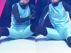 クイズバトル文武BUNBUでTBSアナ篠原梨菜がエロい開脚解禁の画像