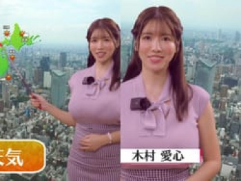 顔より乳がデカそうなAV女優がお天気キャスターを演じてしまうの画像
