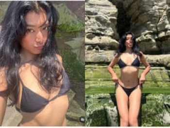 ローラが黒ビキニ姿をインスタに投稿も乳輪がハミ出してしまうの画像