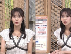 サンデーモーニングで杉浦みずきアナがSM風おっぱい縛った変態ワンピで登場の画像