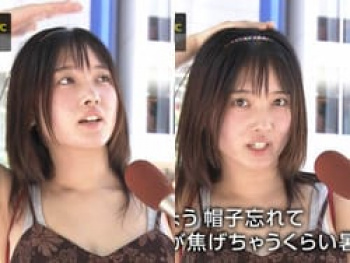 NHKの猛暑日インタビュー谷間見せ素人はグラドル大泉凜と判明の画像