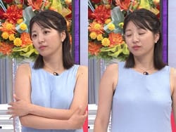 そこまで言って委員会ＮＰで人妻アナ黒木千晶が黒インナー乳寄せ上げ放送の画像