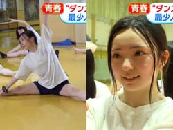 めざましテレビで北星学園女子高校JKダンス部が短パン開脚股間アピールの画像