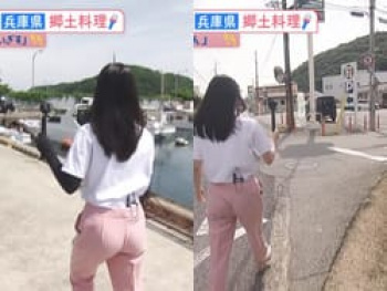 かんさい情報ネットten.で足立夏保アナのむっちりパツパツお尻がエロいの画像