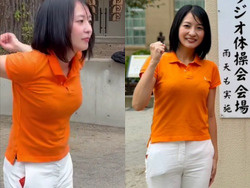 参政党人妻候補の竹本はるか(32)が乳首ビンビン乳揺れラジオ体操の画像