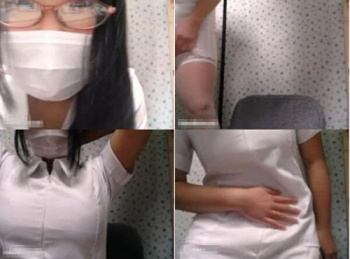 【ライブチャット】「パッツンパッツン言うなよｗ」ドS医大モデル淫乱美少女が自宅でナース服姿でエロ配信！の画像