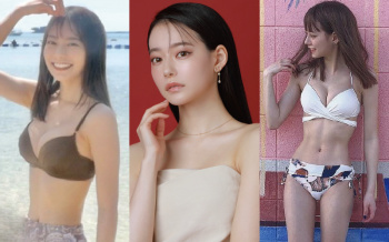 YouTuberなごみのエロ画像。水着姿と巨乳おっぱいの谷間の画像