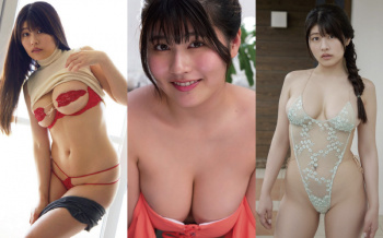 ちとせよしのエロ画像。急角度ハイレグ水着＆Hカップの爆乳下着姿の画像
