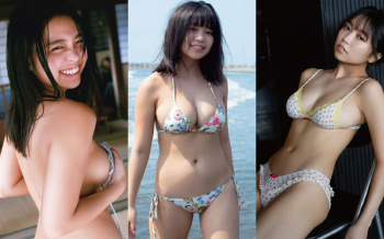 大原優乃のエロ画像。巨乳おっぱい水着姿＆汗だくブラジャー下着姿の画像