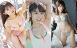 まるぴのエロ画像まとめ。ムチムチ巨乳な水着とランジェリー下着姿の画像