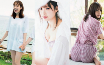 佐々木久美の美乳おっぱい下着姿。日向坂46キャプテンエロ画像。の画像