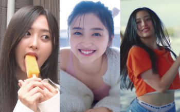 井上和のエロ画像。写真集の水着姿＆ムチムチ太もも＆フェラ顔の画像