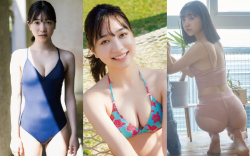 今森茉耶のエロ画像。ミスマガ美乳おっぱい＆お尻食い込み下着姿の画像