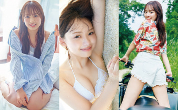 濱岸ひよりのエロ画像。写真集の美巨乳おっぱい＆可愛いフェラ顔の画像